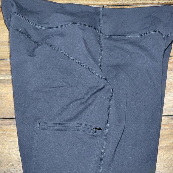 Duluth Trading Co Black Leggings w/ Single Leg Pocket - Size M X 29 - Picture 3 of 6